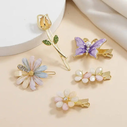 Rhinestone Fairy Hairpins